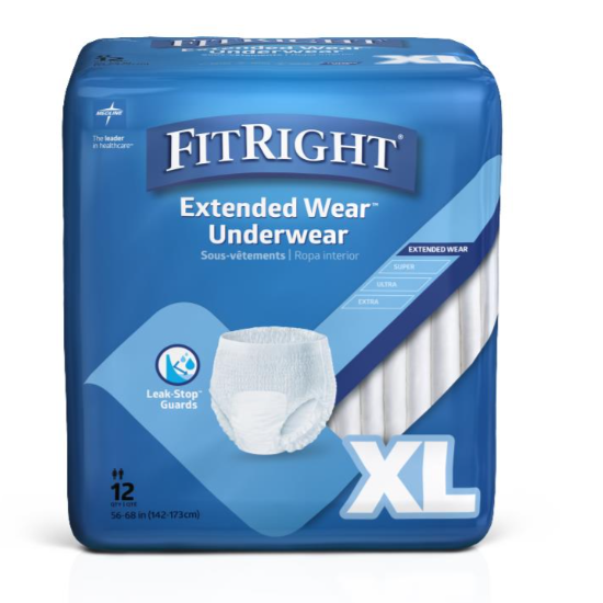 FitRight Extended Wear Overnight Protective Underwear