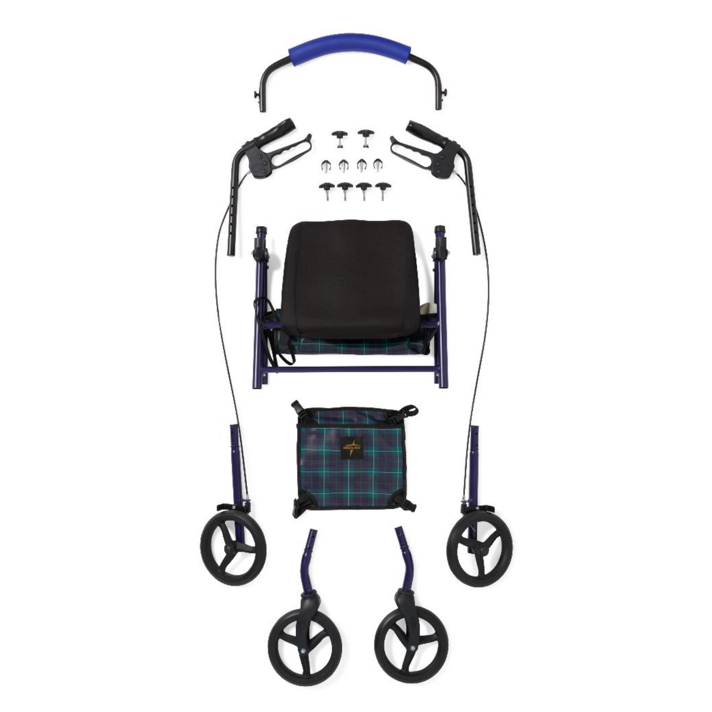 Medline Basic Steel Rollators