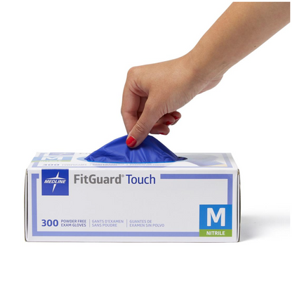 FitGuard Touch Powder-Free Nitrile Exam Gloves - 100 Count