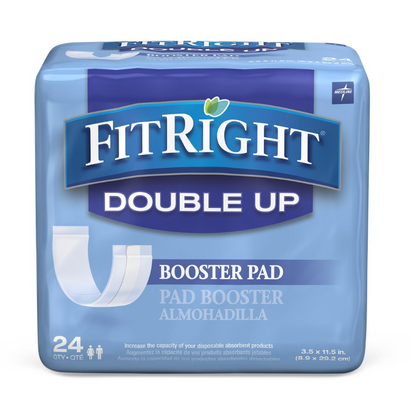 FitRight Double Up Thin Incontinence Booster Pads