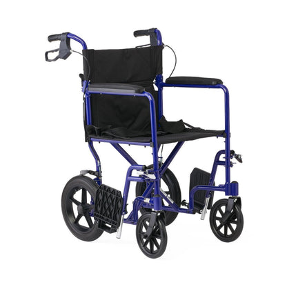 Basic Aluminum Transport Chair with 12" Wheels