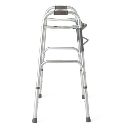 Medline Two-Button Folding Walkers without Wheels