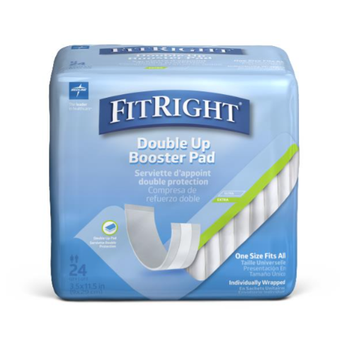 FitRight Double Up Thin Incontinence Booster Pads