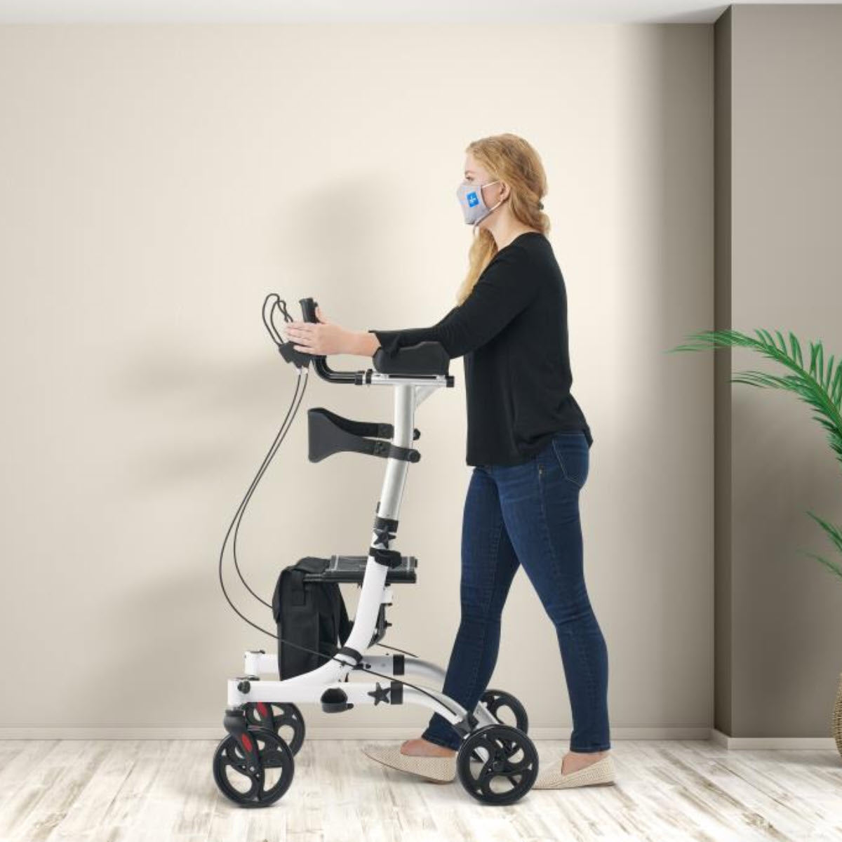 Medline Upright Aluminum Rollator